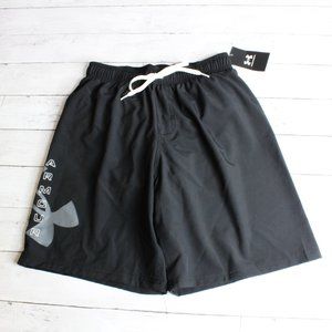 Under Armour Men's Athletic Volley Swim Shorts Size S Black Swimsuit